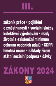 E-kniha Zákony III / 2024 - Zákoník práce, Pojištění, Sociální služby