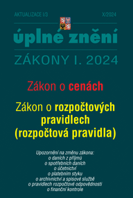 E-kniha Aktualizace I/3 / 2024 - Zákon o cenách