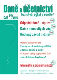 E-kniha DaÚ č. 2-3 / 2025 - Odpočet daně – úprava pravidel