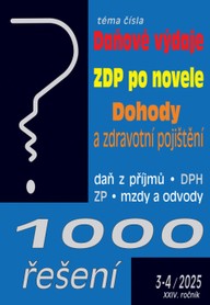 E-kniha 1000 řešení č. 3-4 / 2025 - Daňové výdaje