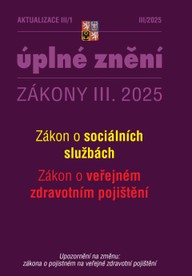 E-kniha Aktualizace III/1 / 2025 - Zákon o sociálních službách