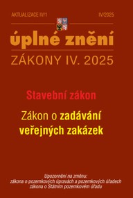 E-kniha Aktualizace IV/1 / 2025 - Stavební zákon