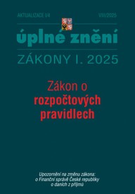 E-kniha Aktualizace I/4 / 2025 - o rozpočtových pravidlech