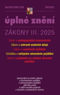 E-kniha Aktualizace III/6 / 2025 - o pedagogických pracovnících