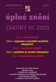 E-kniha Aktualizace III/7 / 2025 - Zákon o zaměstnanosti, Zákon o sociálních službách