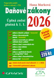 E-kniha Daňové zákony 2026 - úplná znění k 1. 1. 2026