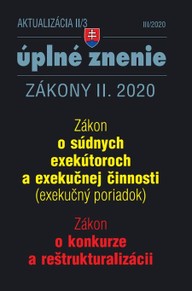 E-kniha Aktualizácia II/3 - Exekučný poriadok, konkurz a reštrukturalizácia