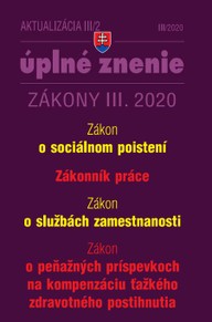E-kniha Aktualizácia III/2 2020 -  Sociálne poistenie, Zákonník práce, Služby zamestnanosti
