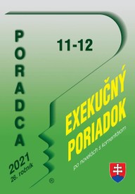 E-kniha Poradca č. 11-12 - Exekučný poriadok s komentárom