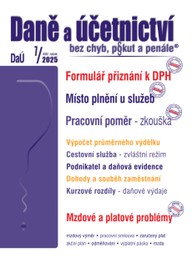 E-kniha Daně a účetnictví bez chyb, pokut a penále č. 7 / 2025 - Formulář přiznání k DPH – změny