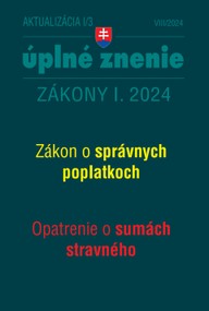 E-kniha Aktualizácia I/3 / 2024- daňové a účtovné zákony