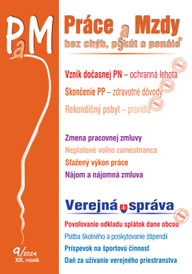 E-kniha Práce a Mzdy bez chýb, pokút a penále č. č. 9 / 2024 - Vznik dočasnej PN v ochrannej lehote