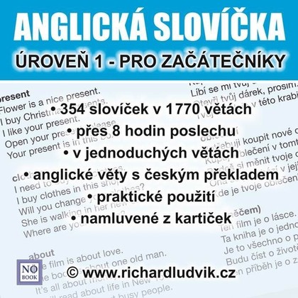 Mluvené slovo Anglická slovíčka - úroveň 1 pro začátečníky