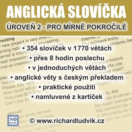 Mluvené slovo Anglická slovíčka - úroveň 2 pro mírně pokročilé