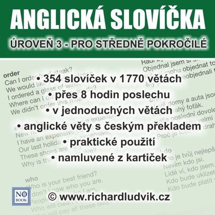 Mluvené slovo Anglická slovíčka - úroveň 3 pro středně pokročilé