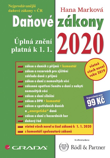 E-kniha Daňové zákony 2020
