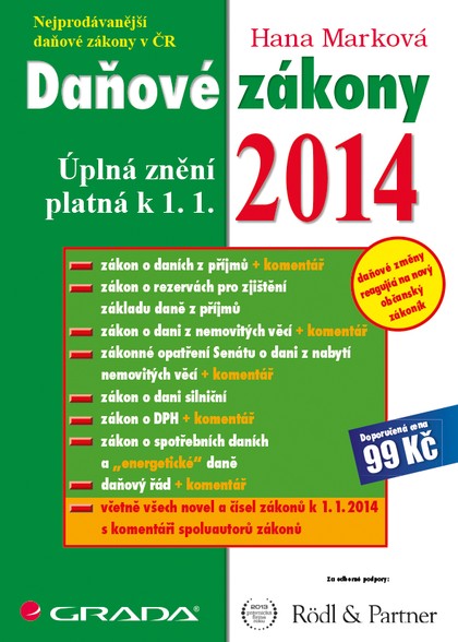 E-kniha Daňové zákony 2014