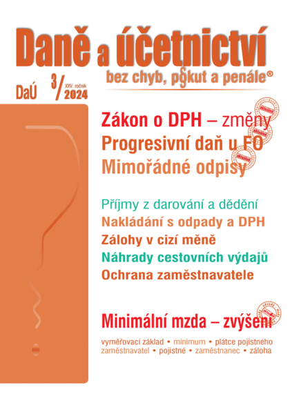 E-kniha DaÚ č. 3 / 2024 - Zákon o DPH – změny