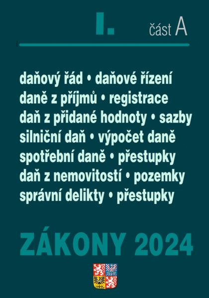 E-kniha Zákony I. A / 2024 - Daňové zákony