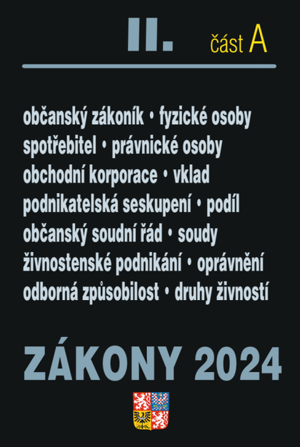 E-kniha Zákony II. A / 2024 - Občanský zákoník