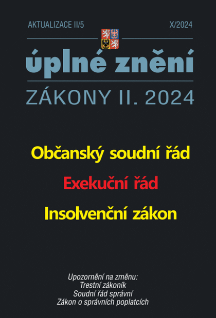 E-kniha Aktualizace II/5 - Občanský soudní řád, Exekuční řád, Insolvenční zákon