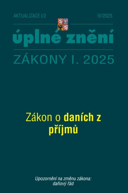 E-kniha Aktualizace I/2 / 2025 - Daně z příjmů