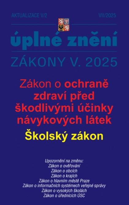 E-kniha Aktualizace V/2 / 2025 - Školský zákon