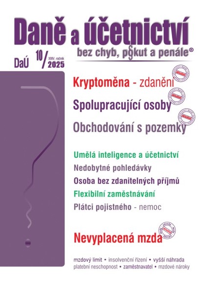 E-kniha DaÚ č. 10 / 2025 - Kryptoměna – zdanění
