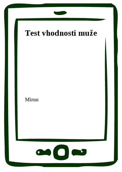 E-kniha Test vhodnosti muže