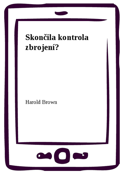 E-kniha Skončila kontrola zbrojení?