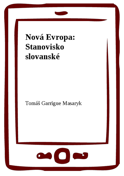 E-kniha Nová Evropa: Stanovisko slovanské