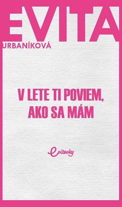 E-kniha V lete ti poviem, ako sa mám