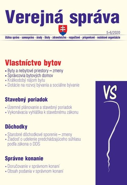 E-kniha VS 5-6/2020 sk – Stavebné konanie a vlastníctvo bytov, Stavebné povolenie - postup