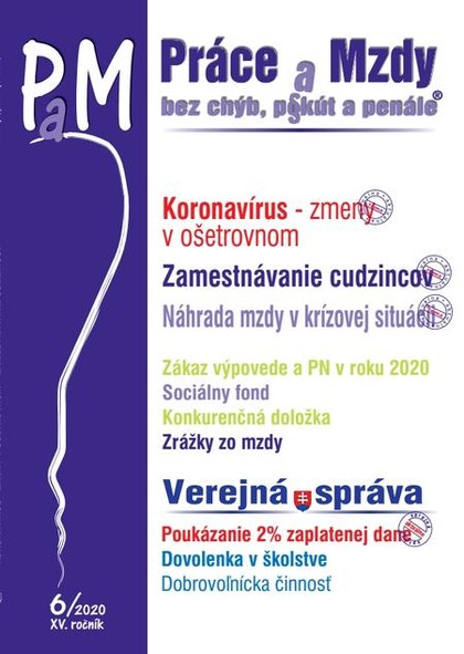 E-kniha Práce a Mzdy (PaM) 6/2020