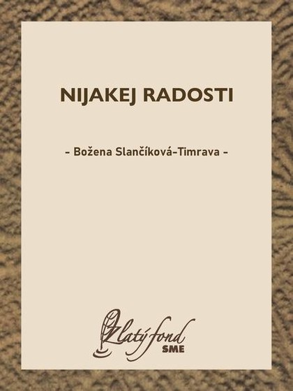 E-kniha Nijakej radosti