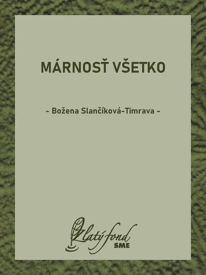 E-kniha Márnosť všetko