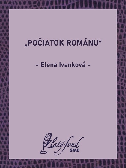 E-kniha „Počiatok románu“