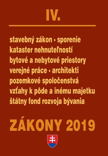 E-kniha Zákony IV / 2019