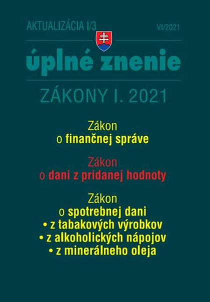 E-kniha Aktualizácia I/3 - Zákon o finančnej správe