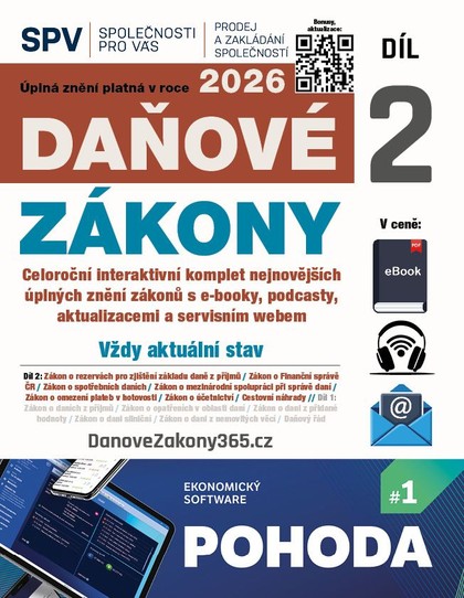 E-kniha Daňové zákony 2026 (Díl 2.)