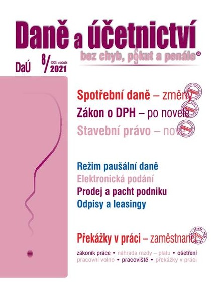 E-kniha Daně a účetnictví 8/2021