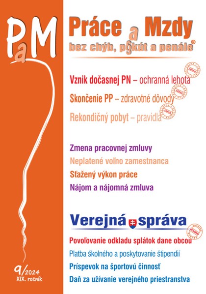 E-kniha Práce a Mzdy bez chýb, pokút a penále č. č. 9 / 2024 - Vznik dočasnej PN v ochrannej lehote