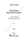 Jiří Teml: Duettina pro dvě flétny - galerie 1