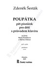 Zdeněk Šesták: Poupátka (pět písniček pro děti s průvodem klavíru) - galerie 1