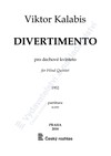 Viktor Kalabis: Divertimento pro dechové kvinteto, op. 10 - galerie 1