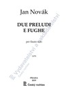 Jan Novák: Due preludi e fughe per flauto solo - galerie 1