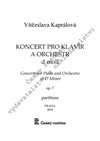 Vítězslava Kaprálová: Koncert pro klavír a orchestr d moll - galerie 1