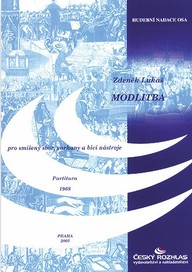 Noty Zdeněk Lukáš: Modlitba