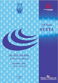 Noty Jiří Pauer: Suita pro čtyři saxofony