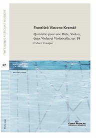 Noty F. V. Kramář: Quintetto pour une Flute, Violon, deux Violes, et Violoncelle, Oeuv. 58